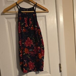 Papermoon Navy and Red Floral Dress